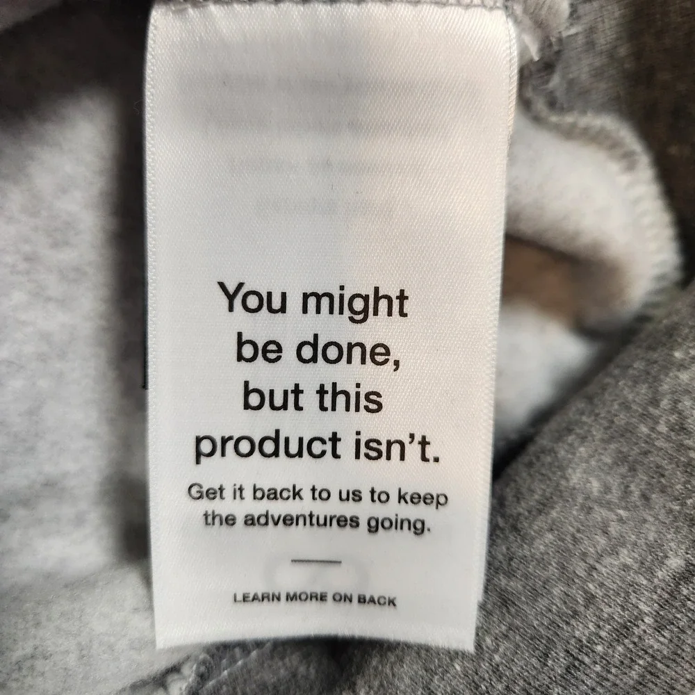 The North Face Hoodie Mens Small Gray Fleece Pullover Travel Cloud Graphic NWT